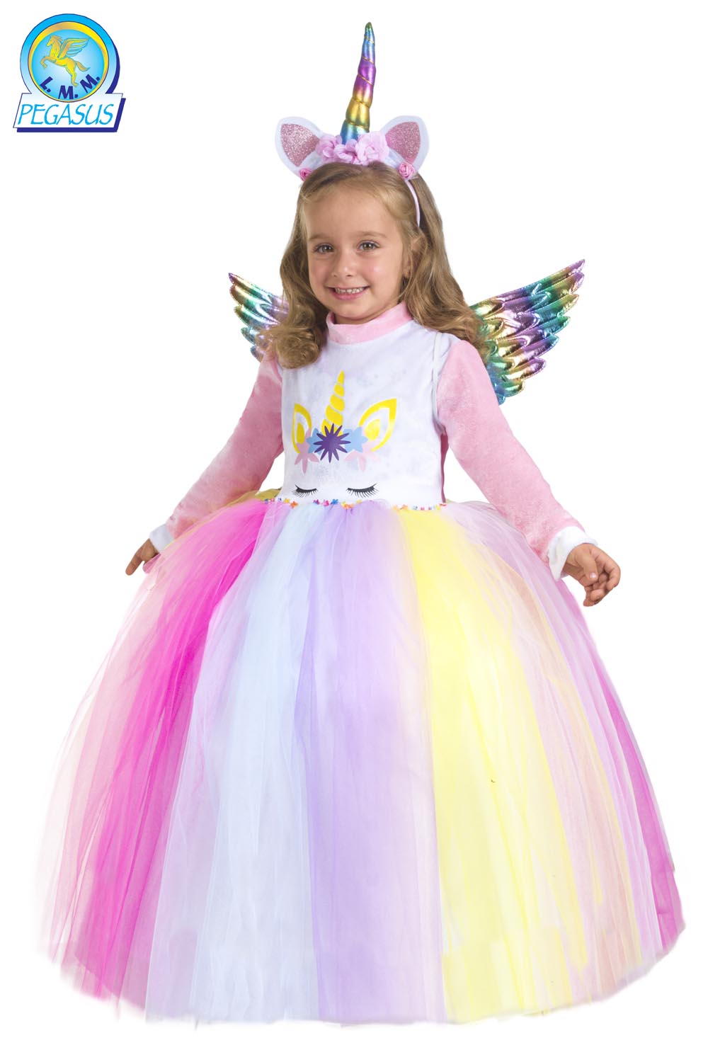 Costume da Unicorno arcobaleno baby